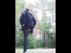 AnaLola June’s day at the forest in pink skirty