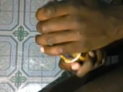 BIG BOOTY SHEMALE ANAL FUCK WITH A RIPE BANANA