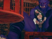 Big ork fuck with cute girl