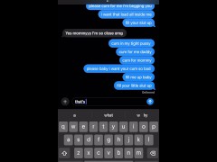 CHEATING ON MY BOYFRIEND WITH A FEMBOY- Sexting, Cumming on video