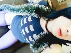 Cute Christmas Sissy Kiss