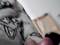 Cute femboy masturbates and squirts like a good girl