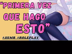 CUTE LITTLE FEMBOY CARESSES YOUR DICK WITH HIS SOFT HANDS – ASMR roleplay in Spanish