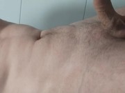 Dancing cock And play in shower