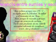 Diferencia entre Sumisa y Esclava por Domina Dita – La única escuela Elite y Exclusiva para Sissies