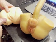 Double vaginas, playing with toys