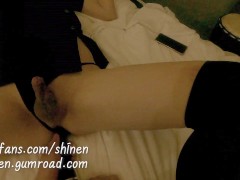 「Massage Gun Dildo」 with My Girlfriend Crossdresser