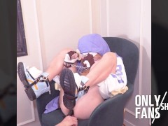 Enjoying Bondage play 💙Cute Bridget Gulity gear Cosplay, Asian hentai cosplay 12