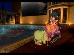 Futa fucks their friend beside the pool – VRchat