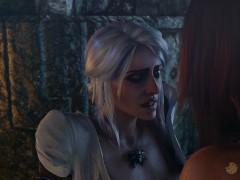 Futa succubus stretched out Ciri’s tight little pussy (The Witcher)