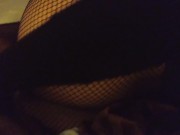 Having fun in motel with window open