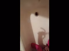 Hot Blonde Trans Girl Pisses In the Bathtub (Improved Quality)