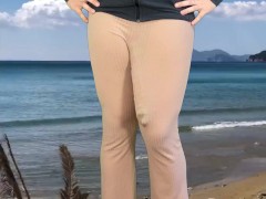 Huge cock shemale cum beach house