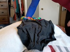 I came home from the gym hot and horny, LycraLove7 behind the scenes!!!