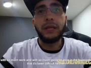 I have a friend helping me clean my office… But she wants to charge me with sex and starts seducin