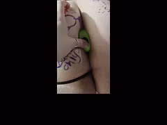 Mistress bends feminized sissy slut over and inserts a plug into her ass anal training for big dicks