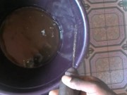 MORNING PISS AT THE BALCONY