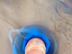 penetration into the water cooler!) view from the inside🤩 sweet cock fucks the hole