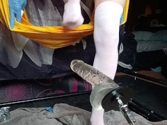 Sissy Cam Whore plays with Fucktoy