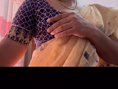 Sissy Edging Locked Clitty Under Her Indian Saree