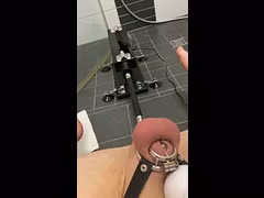 Sissy is squirting from magic wand and fuckmachine