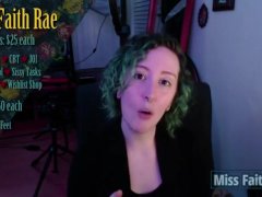 Sissy Wheel Spins – Miss Faith Rae’s Casual Candid Femdom Live Stream Camshow Recording- Preview