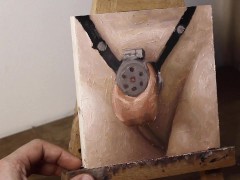 Tight Ball Play and Cage – JOI of Painting Episode 124