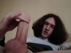 trans-girl Stesha masturbates and cums