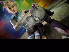 TRANS heavily tattooed sisy gets ANAL FISTED from dominatrix – femdom extreme