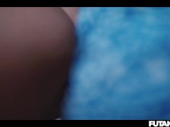 Transgender Supernatural Threesome – Lesbian Girls Growing Futa Cocks and Fucking Latina Babe