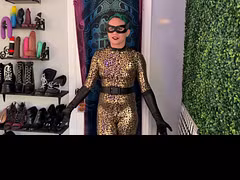 Trying On a Sexy Catsuit My Neighbor Gave Me