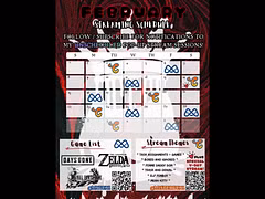 Vexi’s February Live Streaming Calendar Now Up! Chaturbate and Joystick.TV Schedules