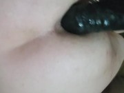 Vibrator up my ass while masturbation until i cum. با ویبراتور تو کونم جق زدم تا ابم امد