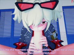 Burnice I kissed the bartender and she gave me a blowjob | ZZZ | Full & POV on patreon: Fantasyking3