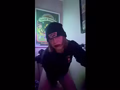 Emo sissy bouncing on BBC