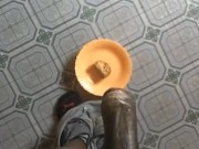 FREAKY TEEN CUMMING ON SNACK BEFORE EATING IT 😱😱😮