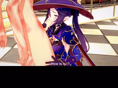 Mona blowjob for money |1 Genshin impact | Full & POV on patreon: Fantasyking3