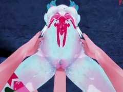 Rebecca fucking hard in night city | Cyberpunk | Full & POV on patreon: Fantasyking3