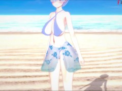 Rem hard sex on the beach | Re: Zero | Full & POV on patreon: Fantasyking3