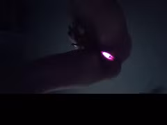 Trans Cyberpunk Bimbo forgets to take butt plug out making her insatiably horny
