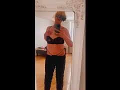 Transgirl lingerie tease