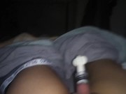 Wiggling my pumped boi clit