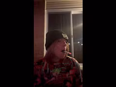 Dolled up Sissy Emo Slut Smoking Fetish
