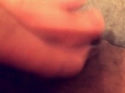 Teen Fingers Wet Pussy with Huge Clit