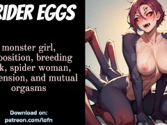 [F4TF] Drider Eggs – Monster Girl Oviposition with Suspension Bondage and Gentle Femdom